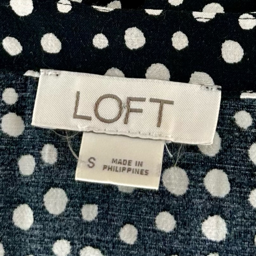 LOFT Polka Dot Flutter Sleeve Romper Size S - Picture 8 of 13